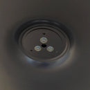 42.12" Modern Round Dining Table with Printed Black Marble Table Top, Metal Base Dining Table, End Table Leisure Coffee Table