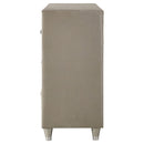 Antonella 7-drawer Upholstered Dresser Ivory and Camel
