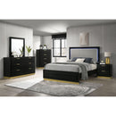 Sophia - Panel Bed With LED Headboard by HouseOfZazla