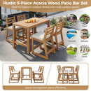 Patio Bar Set With Ergonomic Chairs by HouseOfZazla