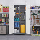 Lockers With Locking Doors, Adjustable Shelves, High Broom Tool Storage Cabinet by HouseOfZazla