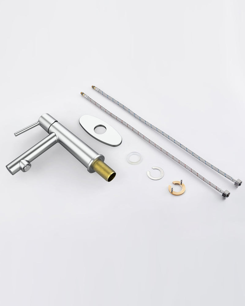 Chrome Single Handle Bathroom Faucet for 1 or 3 Holes, photo 3 of 10