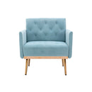 Accent Chair, leisure single sofa with Rose Golden feet
