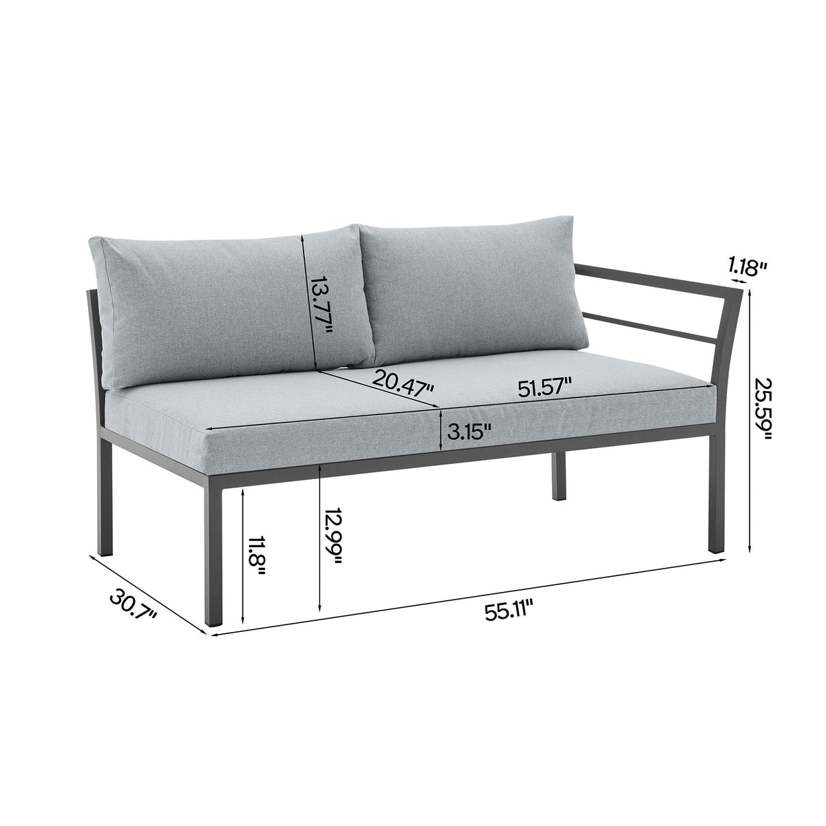 Sunnyside - 5 Piece Outdoor Conversation Set, photo 9 of 40
