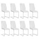 Modern Dining Chairs With Padded Seat, Metal Legs by Unique Piece Furniture