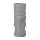 Classic Flower Planter With Magnesium Oxide Material - Stone Gray by HouseOfZazla