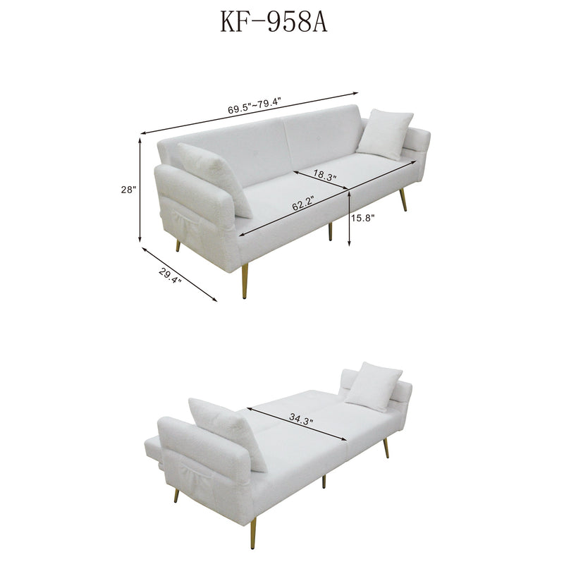 Modern Teddy Upholstered Accent Loveseat Sofa, photo 10 of 10
