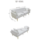 Modern Teddy Upholstered Accent Loveseat Sofa
