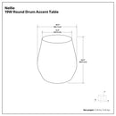 Nellie - Cast Aluminum Side Table - Black