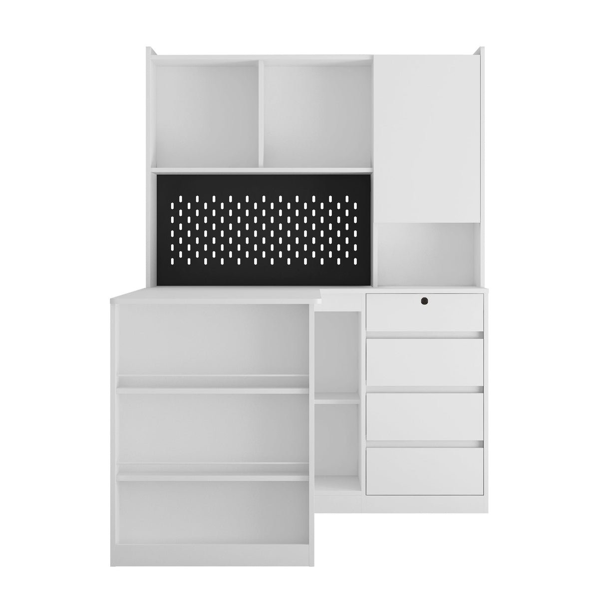 L Shaped Desk with Charger and Drawers, photo 9 of 10