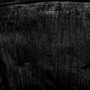 Turin 7 Piece Black Crinkle Velvet Comforter Set