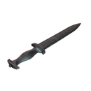 Long Spear Pointed Dagger Poly Training Knife Prop with 8.5 Inch Blade and Grooved Wood Grained Textured Handle by NewRuleFX.com