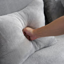 Modern Floor Sofa With 4 Pillows