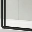 60" W x 76" H Sliding Frameless Shower Door in Matte