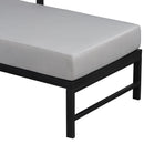 U_style Outdoor L-Shaped Sofa with Iron Frame and Ultra-Thick Cushions