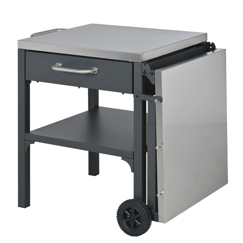Foldable Outdoor Kitchen Cart With Storage For Patio, photo 9 of 35