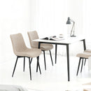 Dining Chair Set With Padded Backrests (Set of 4) - Beige
