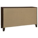 Anza - 6 Drawer Dresser Cabinet - Walnut by HouseOfZazla