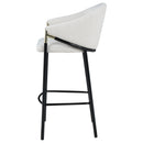 Sloped Arm Bar Stools (Set of 2) - Beige by HouseOfZazla