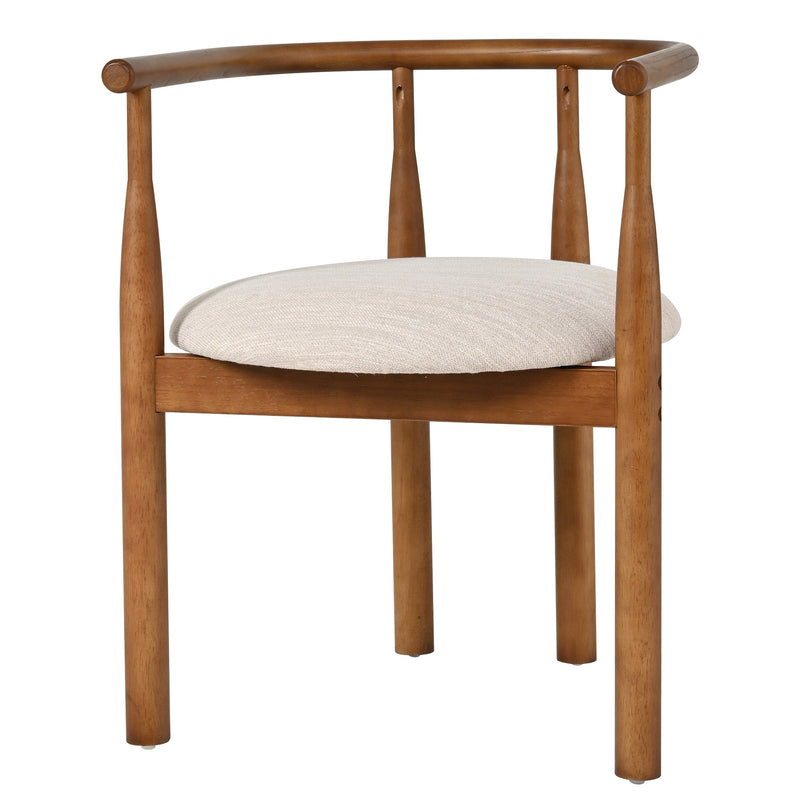 Modern Dining Chair Set of 2 with Solid Wood Legs, photo 9 of 10