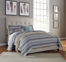 Culverbach - 5 Pc. - Dresser, Mirror, Queen Upholstered Bed, 2 Nightstands - Gray by Unique Piece Furniture