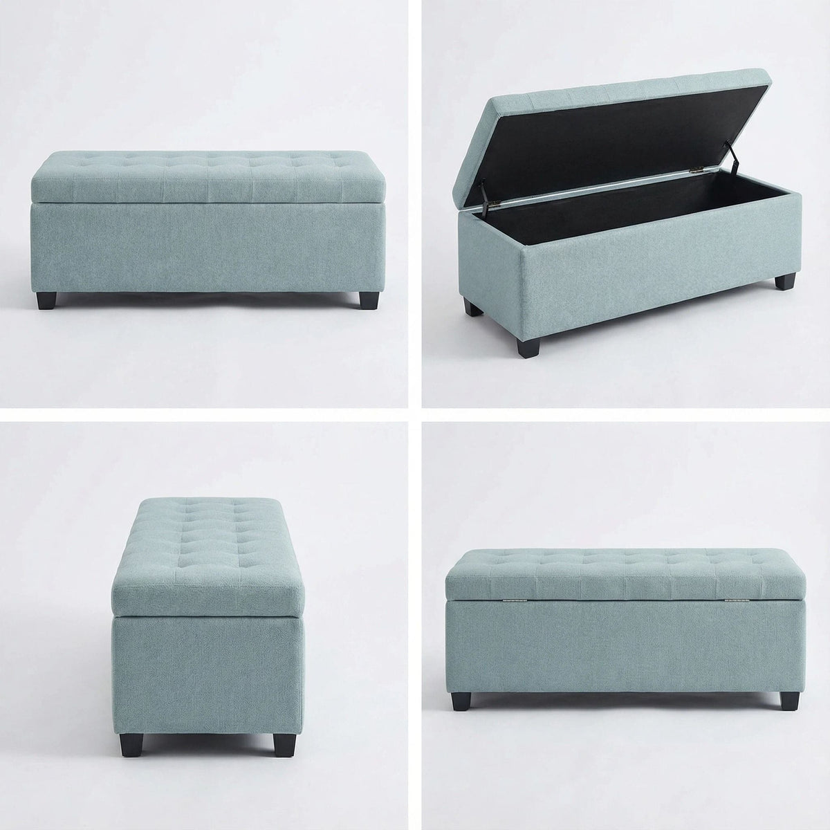 Elegant Tufted Storage Ottoman Bench, photo 7 of 18