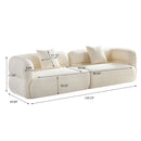 Sectional Sofa With Durable Fabric, Solid Wood Frame, And High Density Sponge Fill by Unique Piece Furniture