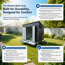 Outdoor Galvanized Metal Chicken Coop