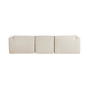 U_Style Luxury Living Room Double-Needle Cut Velvet Sofa