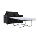 Sleeper Sofa With Foldable Mattress, USB Ports, Side Table & Storage Pocket