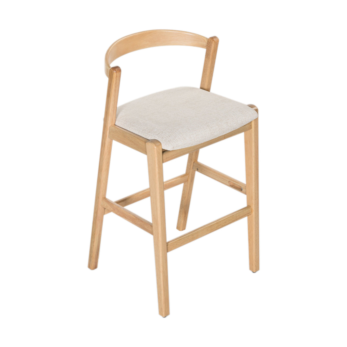 Balmain Indoor Rubberwood Barstool, photo 10 of 10