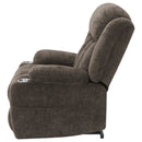 Beca - Upholstered Power Lift Recliner With Cupholders And USB Charging by HouseOfZazla