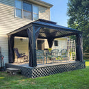 12' x 14' Hardtop Aluminum Outdoor Gazebo by HouseOfZazla