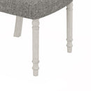 Tannen - Round 5 Piece Dining Table (Set of 5) - White And Gray by HouseOfZazla