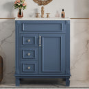 Bathroom Vanity With Sink, Compact Cabinet & 2 Drawers And Adjustable Shelf by HouseOfZazla