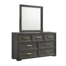 Colorado - Square Mirror (Dresser Not Included) - Charcoal by HouseOfZazla