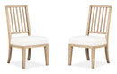 Coventry - Upholstered Side Chair With Solid Wood Back (Set of 2) - Honey Maple by Unique Piece Furniture