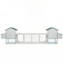 Large Wooden Chicken Coop with Double Nesting Boxes