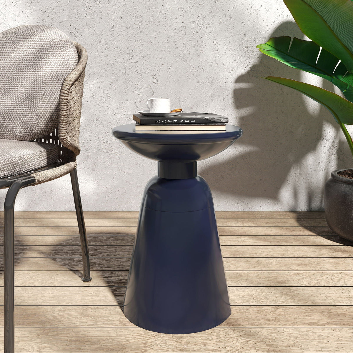 Outdoor Modern Metal End Large Table, photo 10 of 37