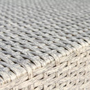 Modern Patio Wicker Loveseat With Cushions by HouseOfZazla