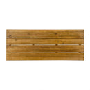 Outdoor Bar Table With Wood Tabletop And Iron Hairpin Legs - Black / Teak