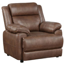 Worthington - Padded Arm Accent Chair - Dark Brown by HouseOfZazla