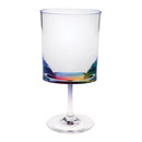 Halo Leadingware Oval Plastic Wine Glasses (Set of 4), Unbreakable Bpa Free Acrylic, 12Oz - Clear by HouseOfZazla
