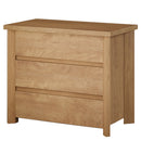 Nightstand With 3 Drawers, Bedside Table, Compact Storage - Brown by HouseOfZazla