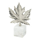 Aluminum Leaf Sculpture with Marble Base by HouseOfZazla