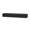 48'' Embossed Fireplace Mante, Wall Mounted Floating Shelf - Black