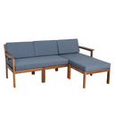 A Multi-person Sofa Set with A Small Table, Suitable for Gardens, Backyards, and Balconies.