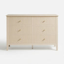 Modern 6 Drawer Fluted Dresser by HouseOfZazla