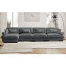 Super Comfort Oversized Modular Sectional Sofa With Movable Ottoman by HouseOfZazla