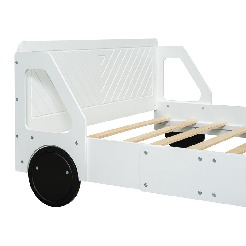 Walker Edison | Full Size Car Shaped Platform Bed